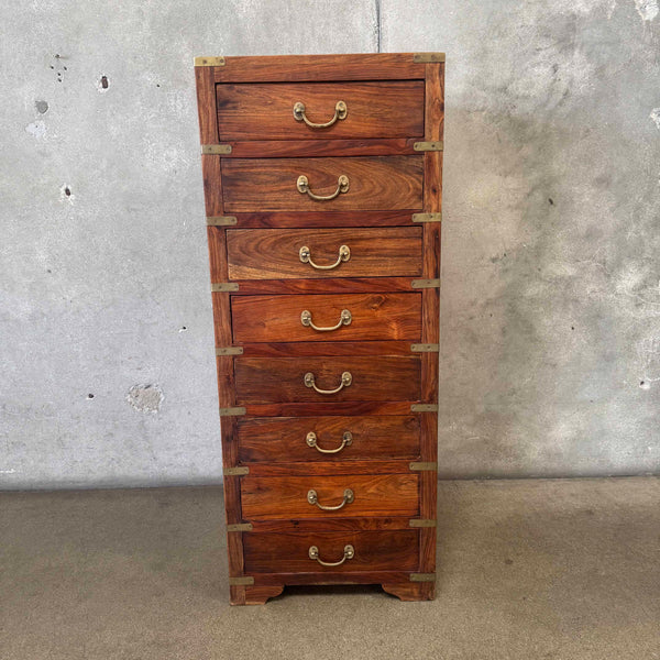 Vintage 19th Century Walnut Chest of Drawers - Eight Drawers / Handmade