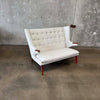 Hans Wegner Style Papa Bear Settee Sofa