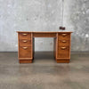 Mid Century Modern Desk By Lane Basket Weave Series