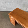 Mid Century Modern Desk By Lane Basket Weave Series