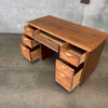 Mid Century Modern Desk By Lane Basket Weave Series