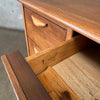 Mid Century Modern Desk By Lane Basket Weave Series