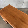 Mid Century Modern Desk By Lane Basket Weave Series