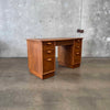 Mid Century Modern Desk By Lane Basket Weave Series