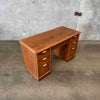 Mid Century Modern Desk By Lane Basket Weave Series
