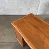 Mid Century Modern Desk By Lane Basket Weave Series