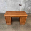 Mid Century Modern Desk By Lane Basket Weave Series