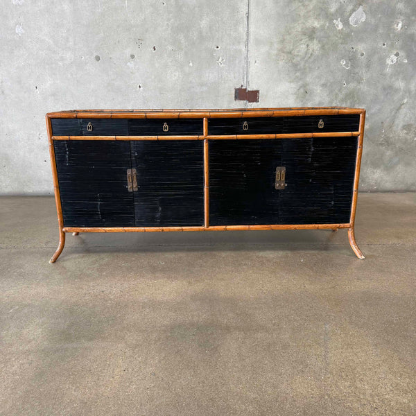 Vintage Bamboo Credenza
