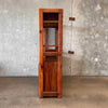 1960's Spanish 2 Bay Wall Cabinet in Solid Pine