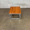 Vintage End Table w/ Oak Butcher Block Top