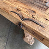 Rustic Handmade Steel & Wood Coffee Table