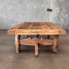 Rustic Handmade Steel & Wood Coffee Table