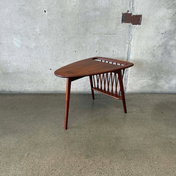 Solid Walnut Magazine Table By Arthur Umanoff