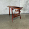 Solid Walnut Magazine Table By Arthur Umanoff