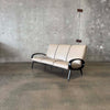 1950's Ironwood & Leather Sofa