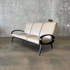 1950's Ironwood & Leather Sofa