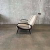 1950's Ironwood & Leather Sofa