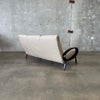 1950's Ironwood & Leather Sofa