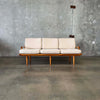 Mid Century Modern Wood Frame Sofa