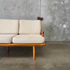 Mid Century Modern Wood Frame Sofa