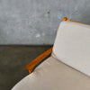 Mid Century Modern Wood Frame Sofa
