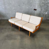 Mid Century Modern Wood Frame Sofa