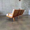 Mid Century Modern Wood Frame Sofa