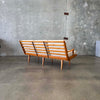 Mid Century Modern Wood Frame Sofa