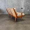 Mid Century Modern Wood Frame Sofa