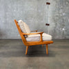 Mid Century Modern Wood Frame Sofa