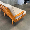 Mid Century Modern Wood Frame Sofa