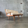 Mid Century Modern Wood Frame Sofa