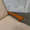 Mid Century Modern Wood Frame Sofa