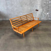 Mid Century Modern Wood Frame Sofa