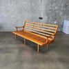 Mid Century Modern Wood Frame Sofa