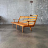 Mid Century Modern Wood Frame Sofa
