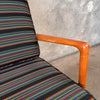 Vintage Danish Modern Style Solid Oak Sofa