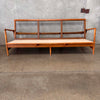 Vintage Danish Modern Style Solid Oak Sofa