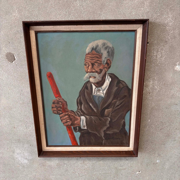 Vintage Painting Of A Man Signed "Bartholomew"