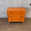 Set of Three 1950's Birch Three Drawer Dressers