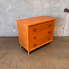 Set of Three 1950's Birch Three Drawer Dressers