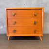 Set of Three 1950's Birch Three Drawer Dressers
