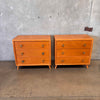 Set of Three 1950's Birch Three Drawer Dressers