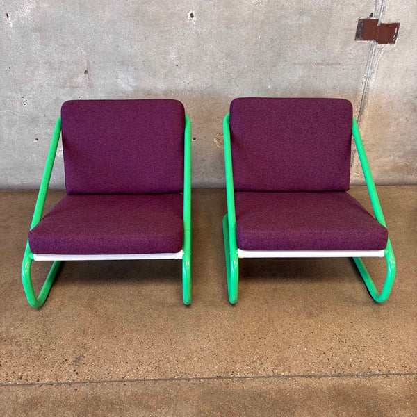 Pair of Ikea Lounge Chairs in Maharam Upholstery