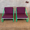 Pair of Ikea Lounge Chairs in Maharam Upholstery