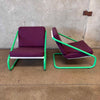 Pair of Ikea Lounge Chairs in Maharam Upholstery