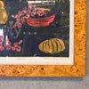 Corita Kent "Grapes" Serigraph In Burlwood Frame