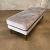 Grey Velvet Bench