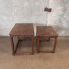 Antique Oak Nesting Tables