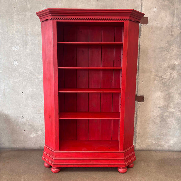 Large Painted Pine Country Corner Shelf